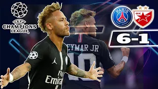 PSG vs Crvena Zvezda 6-1 | Neymar Hat-trick | Lokomotiv Moscow vs Schalke 0-1