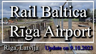 Rail Baltica Riga | Construction of the Riga Aiport Railway Station | Latvia | [4K]