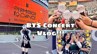 BTS PTD Concert Vlog | Las Vegas | Preparing | What's in my backpack | BTS Freebies