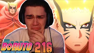 I Cried A Lot... | Boruto Ep 216 | "Sacrifice" |  Reaction/Review