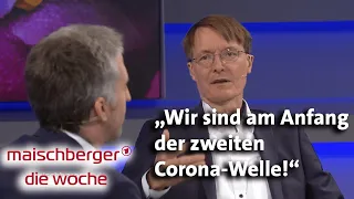 Karl Lauterbach und Boris Palmer bei maischberger. die woche 05.08.2020