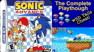 Sonic Advance (GBA) - The Complete Playthough - Sonic and Tails Hidden Content (All Chaos Emeralds)