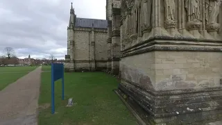 Salisbury Cathedral. Salisbury. England, UK. VR, 180*4k