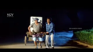 Jaggesh Comedy - Jaggesh Takes Home New Fridge In Trolly | Dudde Doddappa Kannada Movie Scene