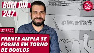 Bom dia 247: Frente ampla se forma em torno de Boulos