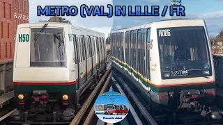 Metro (VAL) driverless trains in Lille 🇫🇷 (2023) 🚇