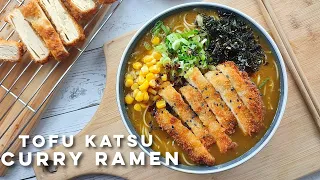 Tofu Katsu Curry Ramen | Vegetarian Curry Ramen