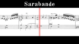 BWV 996 - Suite in E Minor (Scrolling)