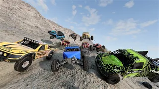 Monster truck race offroad,rare monster truck crashes,beamng crashes,2024,ronaldo,messi,autos unfall