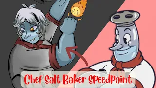 ✨Cuphead DLC: Chef Salt Baker Speedpaint ✨