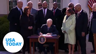 President Biden signs Emmett Till Antilynching Act into law | USA TODAY