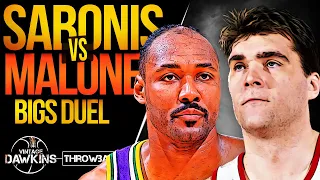 Karl Malone vs Arvydas Sabonis BiGS Duel | 1996 WCR1 Game 3 | Malone With 35 Pts, Sabonis With 27!