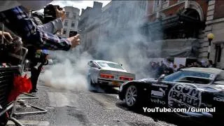 Ford Shelby Mustang GT500 Eleanor BURNOUT!! LOUD REVS!