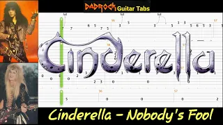 Nobody's Fool - Cinderella - Guitar + Bass TABS Lesson