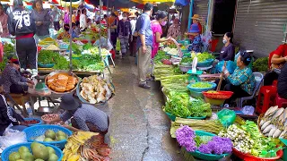 Amazing People Skills &  Food Lifestyle @ Cambodian Market - Chhbar Ampov Market