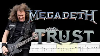 Megadeth - Trust (Bass Tabs and Notation ) By  @ChamisBass    #chamisbass #basstabs