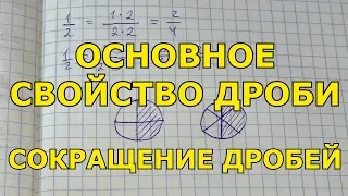 Основное свойство дроби. Сокращение дробей