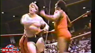 WWC Carlos Colon & Abdulah The Butcher vs Bruiser Brody & Stan Hansen