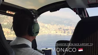 Helicopter transfer from Nice Airport to Monaco