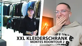 Justin reagiert auf Montes XXL begehbaren Kleiderschrank.. | Reaktion