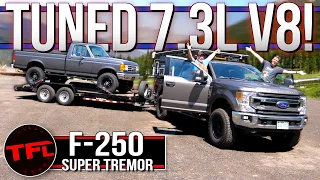 Stock vs Tuned Ford F-250 Super Duty - I Tow 10K LBS Up The World's Toughest Towing Test Twice!