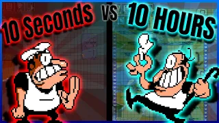 making a Pizza Tower Level : 10 SECONDS vs. 10 HOURS