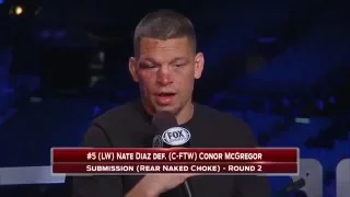 Nate Diaz on fight: 'It's surprising that I got hit' - UFC 196