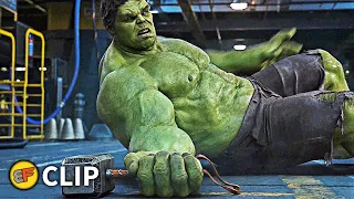 Hulk Chasing Black Widow - Thor vs Hulk - Helicarrier Fight | The Avengers (2012) Movie Clip HD 4K