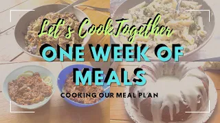 BUDGET MEAL PLAN | COOK WITH ME | EASY WEEK NIGHT DINNERS | SINGLE INCOME FAMILY OF FOUR