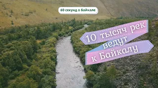 60 секунд о Байкале. 10 тысяч рек ведут к Байкалу