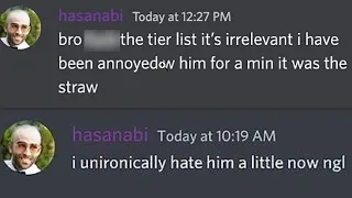 I made Hasan MALD with my Tier List