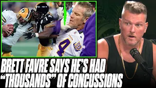 Brett Favre Says He Thinks He's Suffered "Thousands" Of Concussions | Pat McAfee Reacts