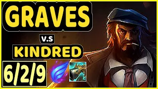 GRAVES vs KINDRED - 6/2/9 KDA JUNGLE CHALLENGER GAMEPLAY - NA