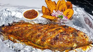 Extra Tasty and Juicy Oven Grilled Fish in a Foil | Oven Grilled Croaker Fish