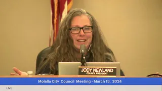 Molalla City Council Meeting- March 13, 2024