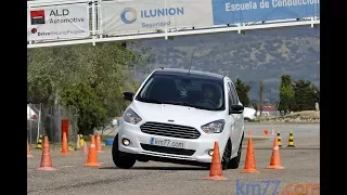 Ford KA+ 2016 - Maniobra de esquiva (moose test) y eslalon | km77.com