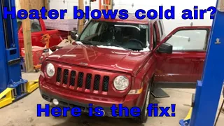 Jeep Patriot heater cold air fix
