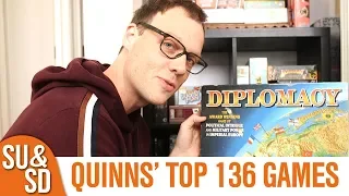 Quinns' Top 136 Board Games (as of April 2019)