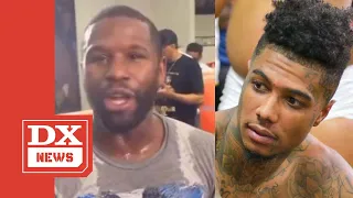 Blueface Spars With Floyd Mayweather & Gets Reaction From The Champ