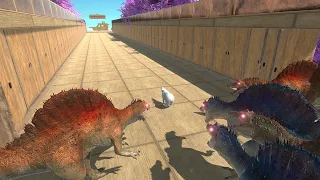 66 Doors | Run Away from Hungry Spinosaurus - Animal Revolt Battle Simulator
