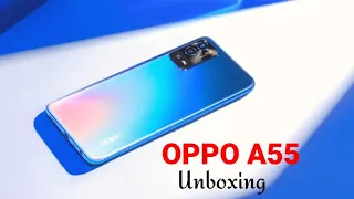 Oppo A55 Blue Color Unboxing, First Look and Review ultimate color