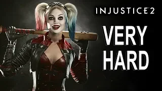 Injustice 2 - Harley Quinn Battle Simulator (VERY HARD) NO MATCHES LOST