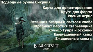 Подводные руины Сикрайя. Карта спота, как добраться, перстень старьевщика, круги для фарма. BDO