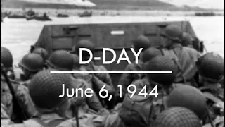 D-Day archive footage shows troops landing in Normandy