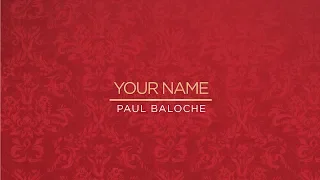 Your Name (Lyric Video) - Paul Baloche [ Official ]