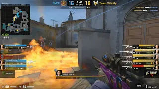 [CASTERS ARE LOUD] ZywOo INSANE AWP 4K vs ENCE INFERNO 2019 CS SUMMIT 4