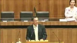 Gerhard Huber BZÖ Tirol Nationalratsabgeordneter Rede im Parlament8