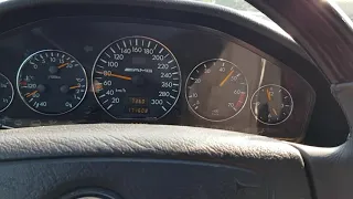 1996 W140 600SEL Acceleration on German Autobahn Motorway Beschleunigung S-Class S-Klasse