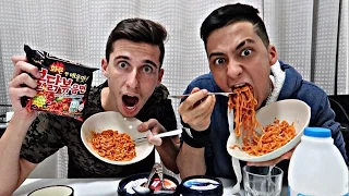 EXTREME SPICY RAMEN CHALLENGE!!! (WORLD'S HOTTEST NOODLES)