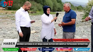 Tosya Devrez Çayı Bu Yılda Kurudu, Çeltik Tarlalarının Çoğu Ekilemedi.